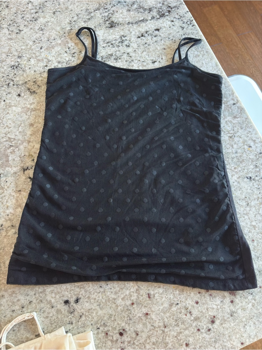 LOFT  Polka Dot cami •Black •Like New•small
